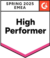 High Performer EMEA G2 label